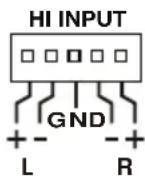 Scosche EFX Mono Amplifier - Low Level Inputs: - 1