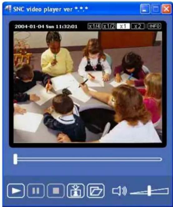 SNC video player ver 2004-01-04 Sun 11:32:01 x1/4 x1/2 x1 x2 INFO