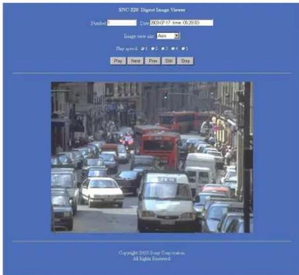 XNC-220 Digit Image Viewer Number: Date 2003-04-17 time 06:29:03 Image new user: Auto Play system: 1 2 3 4 5 Play Next Prev Still Step Copyright 2003 Image Corporation. All rights reserved.