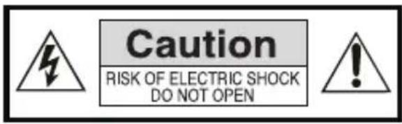 Caution RISK OF ELECTRIC SHOCK DO NOT OPEN