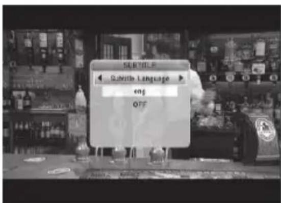 SUBTITLE ← Subtitle Language → eng OFF
