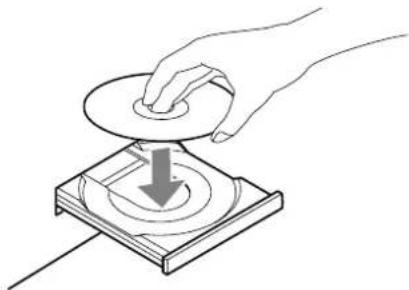 TEAC GF-350 - Place a disc on the tray with the printed label face up. - 1