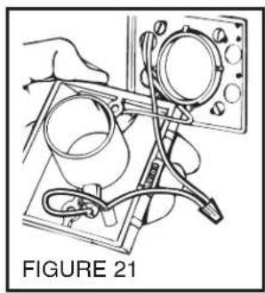 Technical line drawing of a mechanical assembly with no visible text or symbols