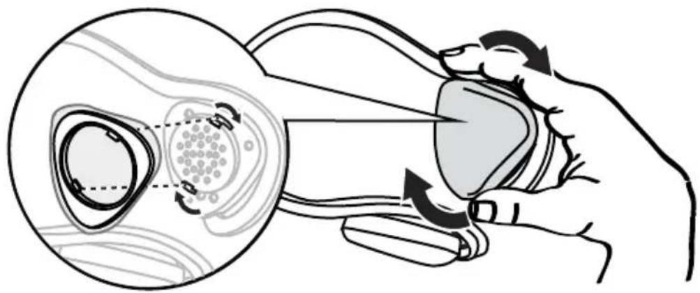 Rocketfish RF-MAB2 - To replace the earphone pads: - 4