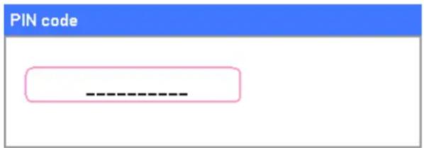PIN code --------