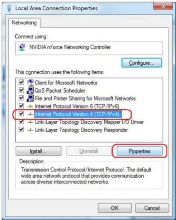 Local Area Connection Properties Networking Connect using: NVIDIA nForce Networking Controller Configure... This connection uses the following items: ✓ Client for Microsoft Networks ✓ QoS Packet Scheduler ✓ File and Printer Sharing for Microsoft Networks ✓ Internet Protocol Version 6 (TCP/IPv6) ✓ In…