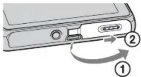 SONY Cybershot DSC-T99S - Встановлення батарейного блока/карти пам'яті (продається окремо) - 4