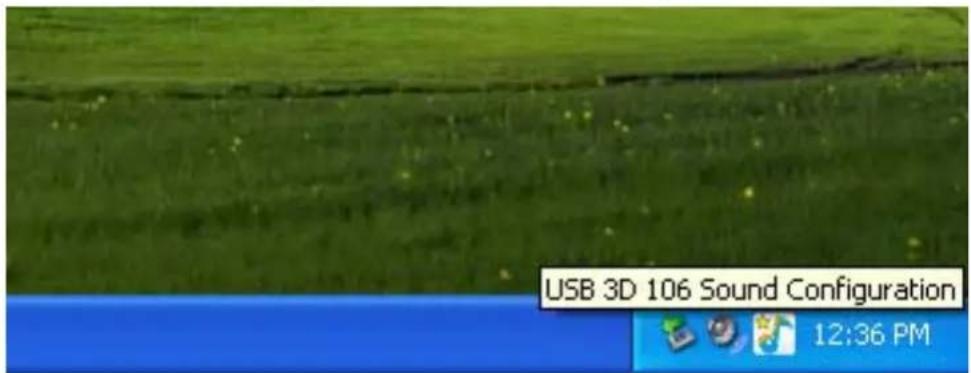 USB 3D 106 Sound Configuration 12:36 PM