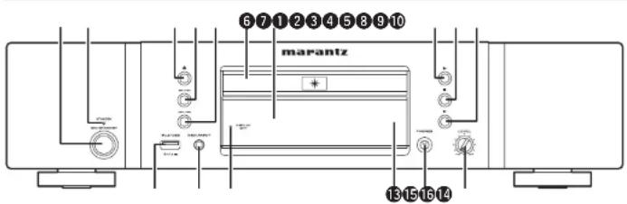 6 7 1 2 3 4 5 8 9 10 marantz 13 15 16 14