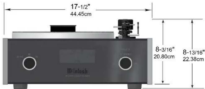 17-1/2" 44.45cm 8-3/16" 20.80cm 8-13/16" 22.38cm