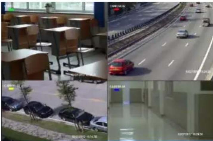 Composite image showing warehouse logistics with boxes, a multi-lane highway, and parking lot with visible Chinese text overlays.