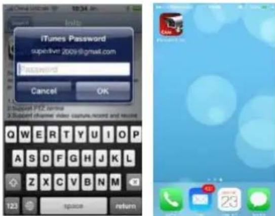 iTunes Password superlive 2009@gmail.com Password Cancel OK 3 Subscription Puzzle terms 3 Subject channel video capture, record and record Q W E R T Y U I O P A S D F G H J K L Z X C V B N M 123 space return