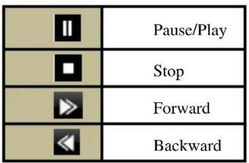 II Pause/Play □ Stop ▶ Forward ◀ Backward