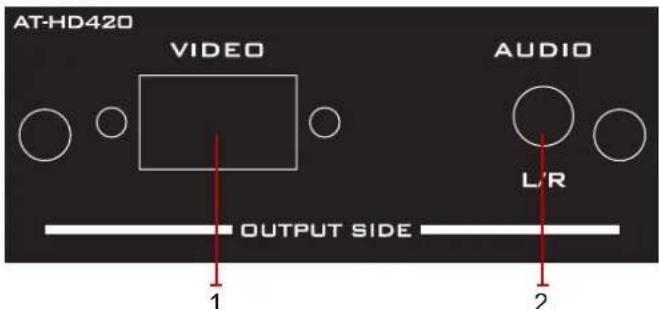 AT-HD420 VIDEO AUDIO L/R OUTPUT SIDE 1 2