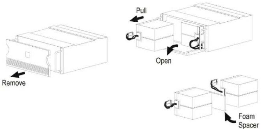 Remove Pull Open Foam Spacer