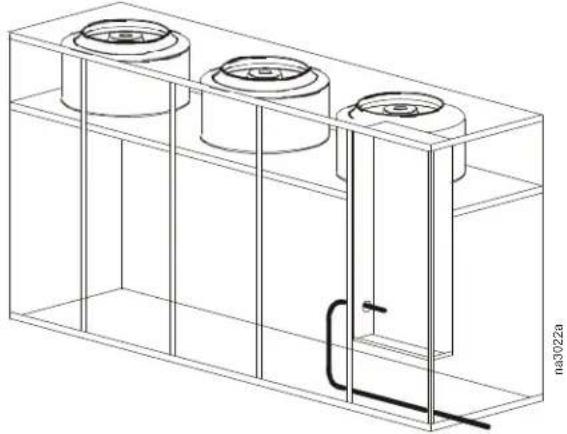 APC InRoom Condenser - Chilled Water Power Supply Inlet Location - 4