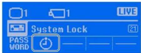 1 1 LIVE System Lock 21 PASS WORD