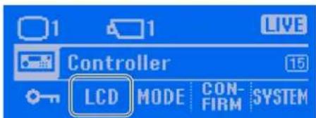 1 1 LIVE Controller LCD MODE CONFIRM SYSTEM