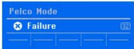 Pelco Mode Failure 32