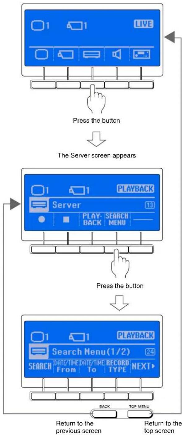 SONY IMZNS104 - Operating the Multi Function Menu - 1