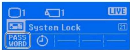 1 1 LIVE System Lock 21 PASS WORD
