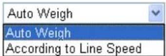 Auto Weigh Auto Weigh According to Line Speed