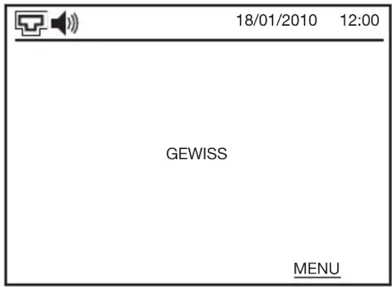 18/01/2010 12:00 GEWISS MENU