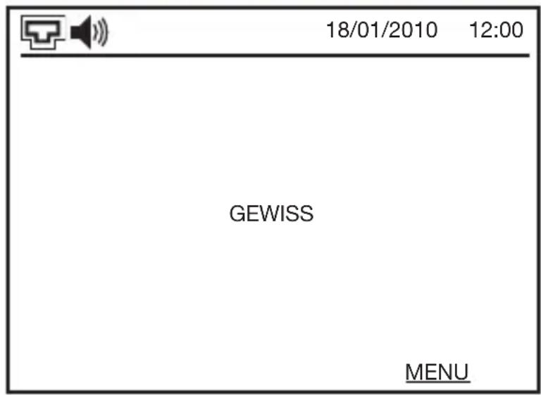18/01/2010 12:00 GEWISS MENU