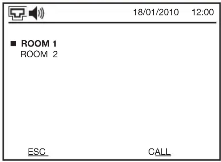 18/01/2010 12:00 ■ ROOM 1 ROOM 2 ESC CALL