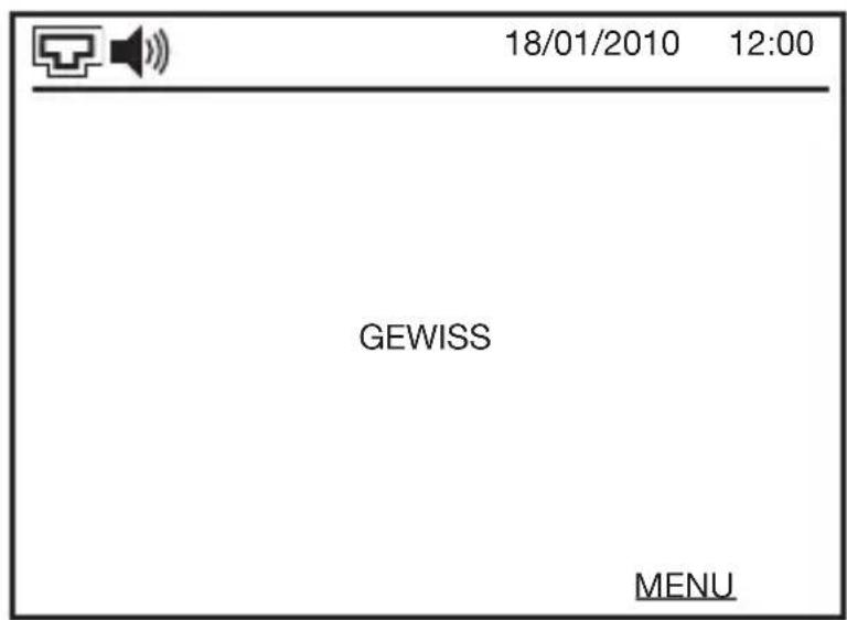 18/01/2010 12:00 GEWISS MENU