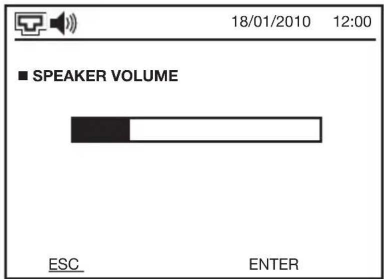 18/01/2010 12:00 ■ SPEAKER VOLUME ESC ENTER