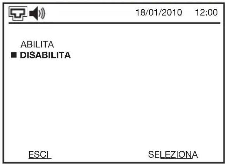 18/01/2010 12:00 ABILITA ■ DISABILITA ESCI SELEZIONA