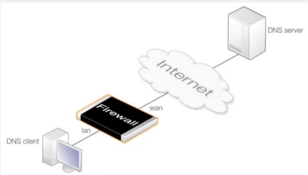 D-LINK DFL-860E - Example 6.38. Using the DNS ALG with Protected Clients - 1