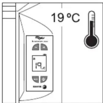 19 °C Temperature max 19 19, C MATE
