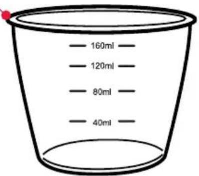 160ml 120ml 80ml 40ml