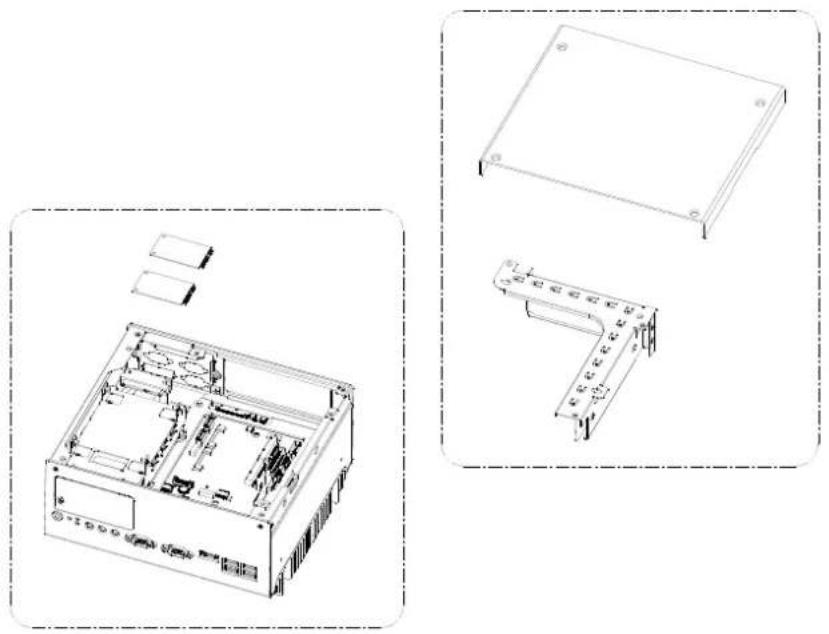 Advantech ARK-3440 - Mini PCIe Installation - 1