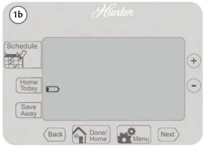 1b Hunter Schedule Home Today Save Away Back Done/ Home Menu Next