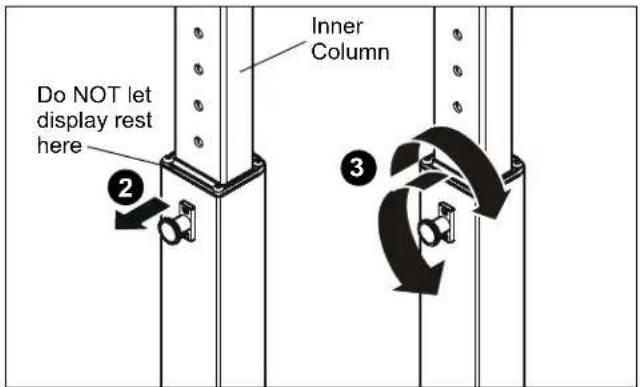Do NOT let display rest here Inner Column ② ③