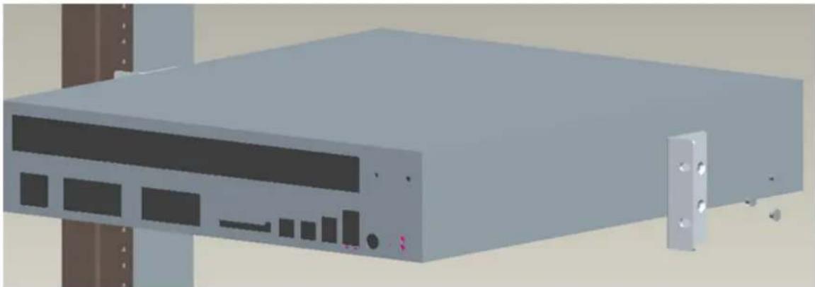 HP TippingPoint S1050F - Two-Post Rack Mount for 2U Chassis - 3