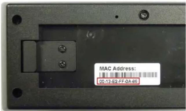 MAC Address: 00-13-E2-FF-0A-86
