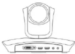 Line drawing of a portable electronic device with a circular top and control panel (no text or symbols)