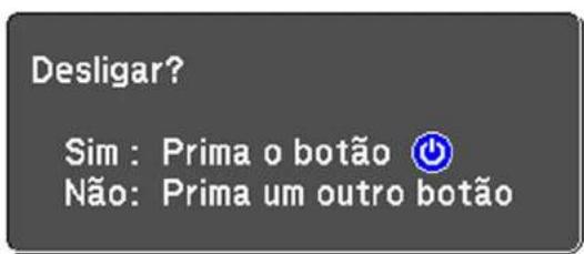 Desligar? Sim : Prima o botão Não: Prima um outro botão