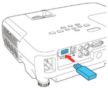 EPSON PowerLite U32+ - Transferência de configurações de umpendrive - 1