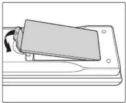 RICOH PJ WXL6280 - Remote Control Battery Installation - 3
