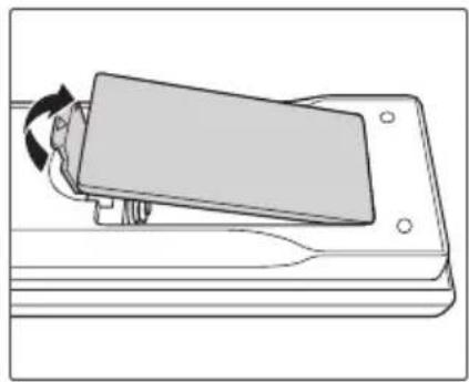 RICOH PJ WXL6280 - Remote Control Battery Installation - 1