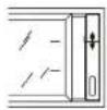 DIMPLEX DIMC10RC - ADJUSTABLE WINDOW SLIDER KIT - 3