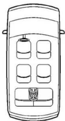 Line drawing of a device with six compartments and a central box (no text or symbols)