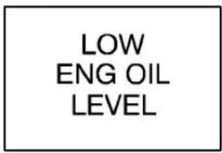 LOW ENG OIL LEVEL