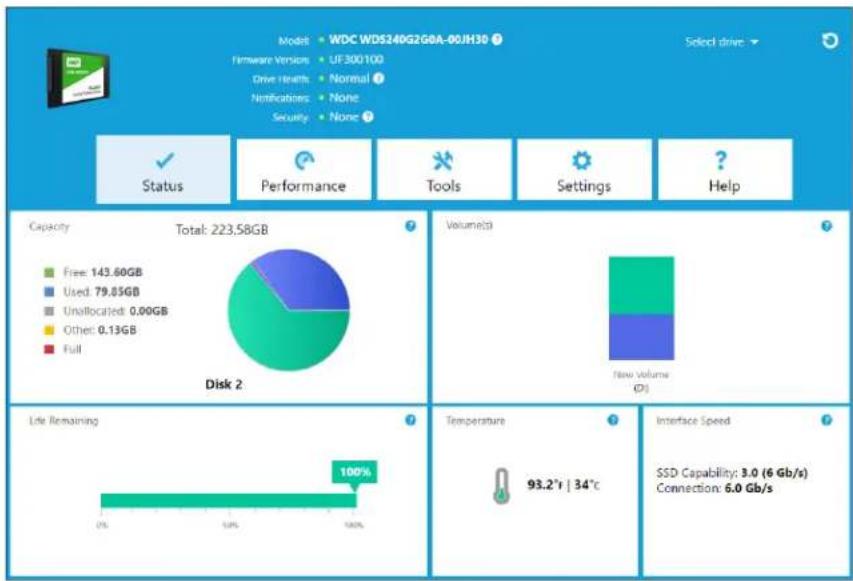 WESTERN DIGITAL Green - Status Section - 1