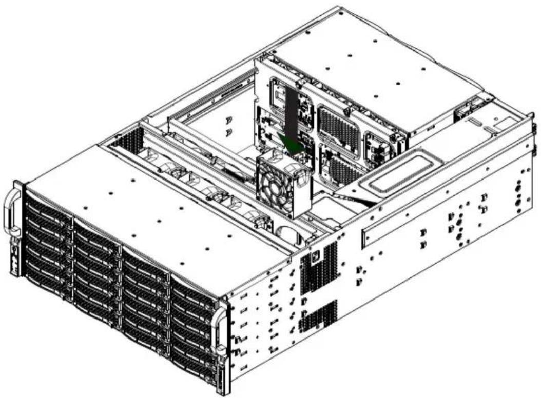 Supermicro Superchassis 847DE2C - Replacing a System Fan - 1